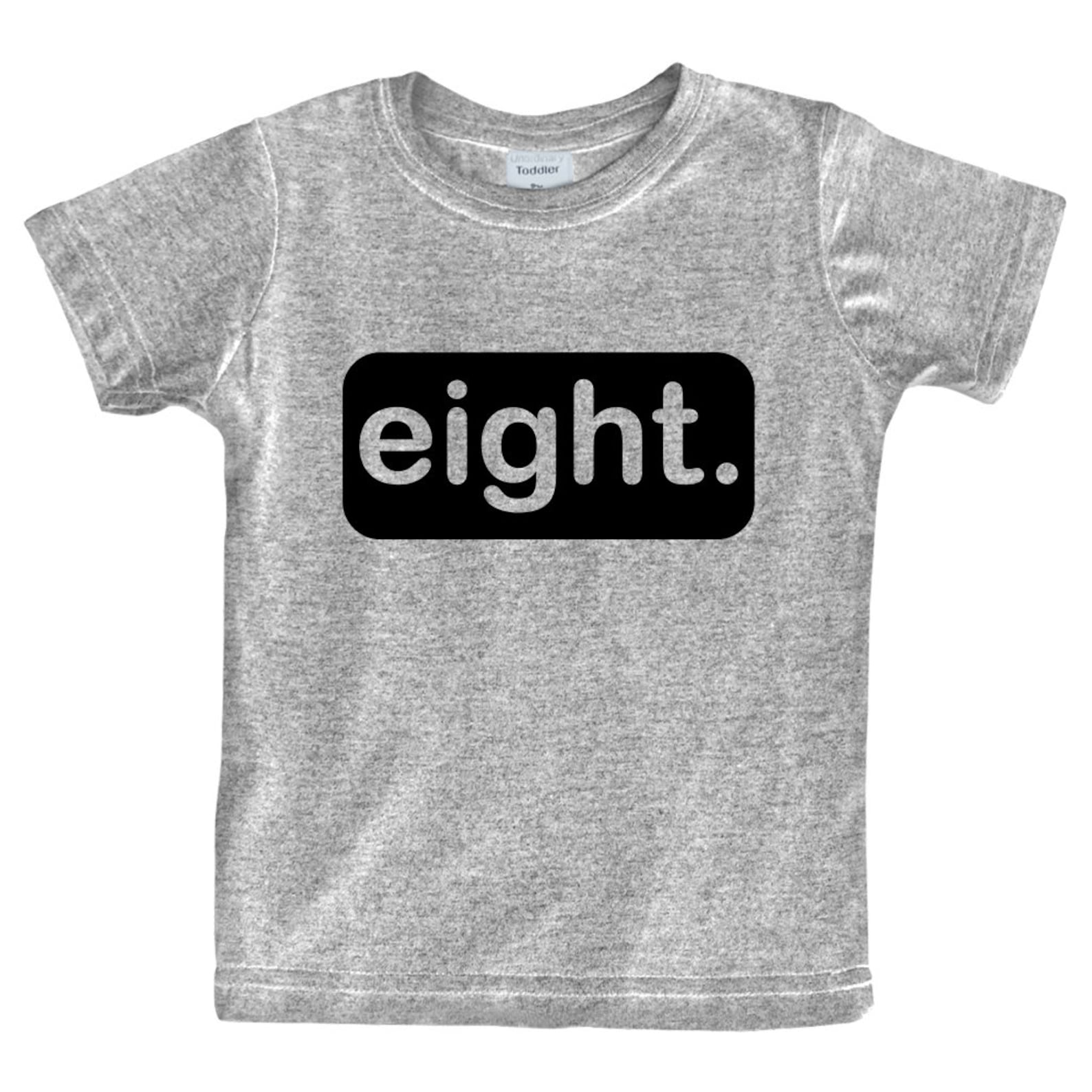 8th Birthday Shirts for Boys 8 Year Old Boy Gifts Happy Eight Etsy