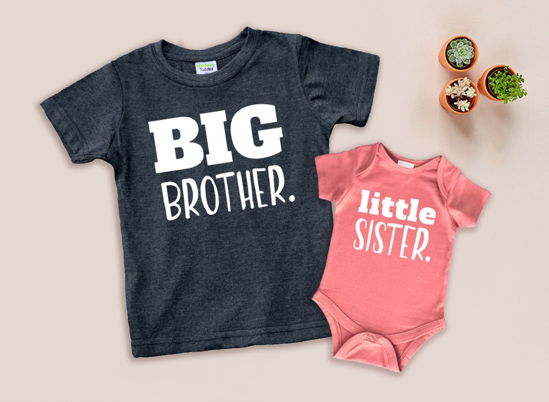 Big Brother Little Sister Outfits Shirt Sibling Shirts - Etsy