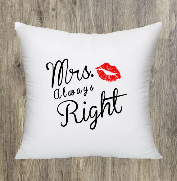 Wifey pillow top