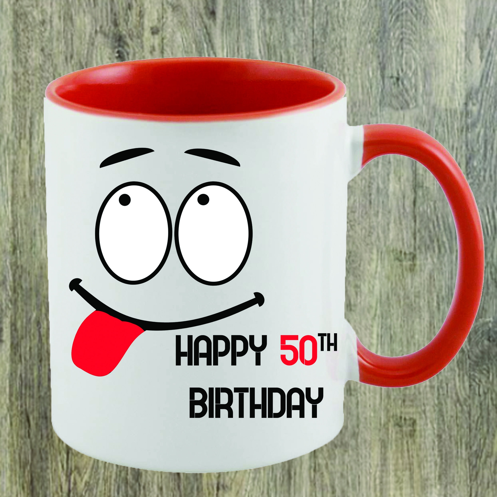 50th Birthday mug Gift Customized Gift Magic Mug Birthday Etsy