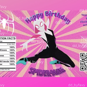Spider man chip bag Gwen PNG