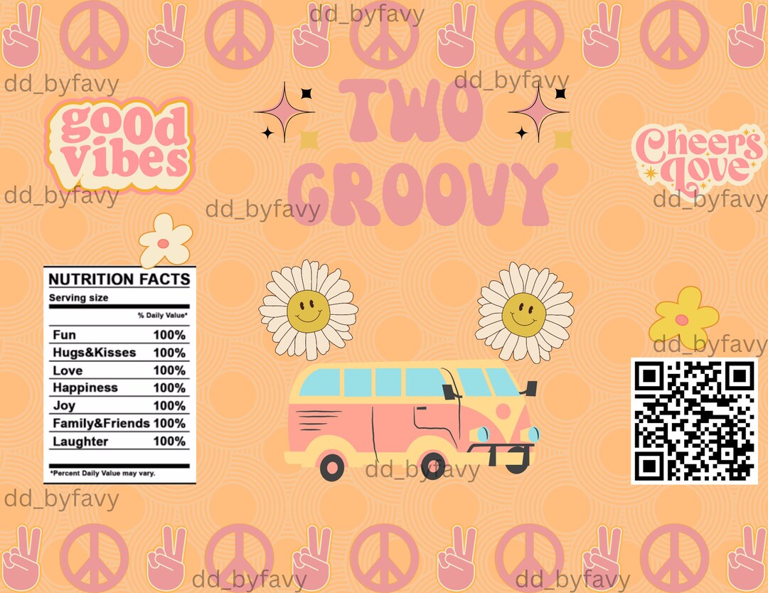 TWO GROOVY Chip Bag digital Copy PNG Etsy