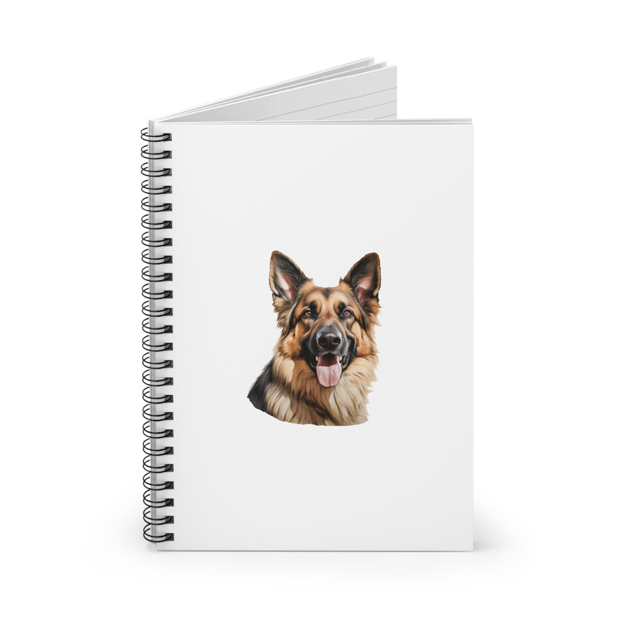 Gsd Journal German Shepherd - Spiral Notebook / Journal - Rule Line - Etsy