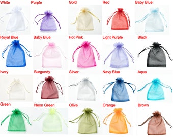 Organza Gift Bags by Organicguru 11 sizes 21 colors Luxury Jewellery Pouch XMAS Wedding Party Birthday Halloween Candy Favour