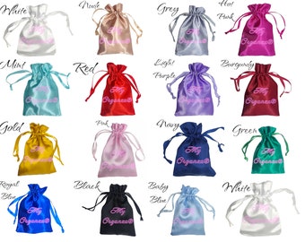 Satin Gift Bags, Jewelry Bags, Wedding Favor Drawstring Bags Baby Shower Christmas Gift Bags silk