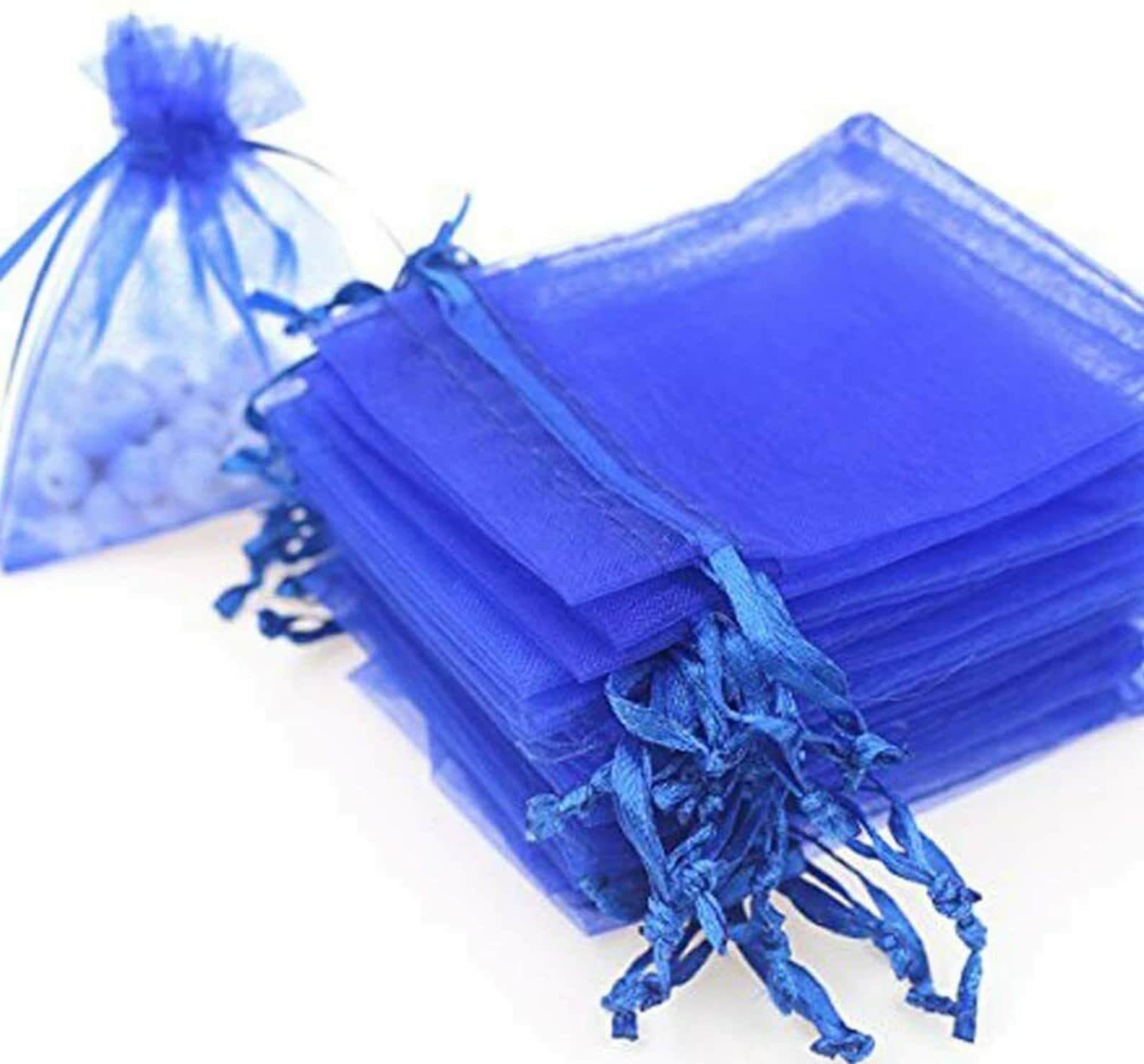 Royal Blue Organza Gift Bags by Organicguru 10 sizes Luxury Etsy