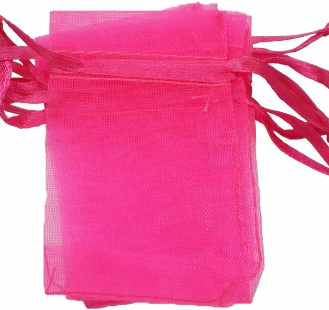 Hot Pink Organza Gift Bags by Organicguru 10 Sizes Luxury Etsy