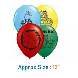 Roblox Balloons Latex Balloons Multicoloured 8-12Pcs 12” Kids Birthday Party Deco Supplies