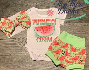 watermelon baby outfit