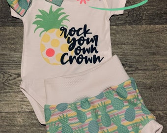 baby boy pineapple outfit