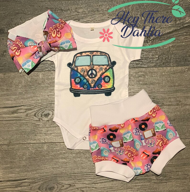 Daddys Girl Outfit Baby Girl Outfit Baby Clothes Hippy Baby Oufit Newborn Baby Girl,Trendy Baby Outfit 70/'s Baby Outfit