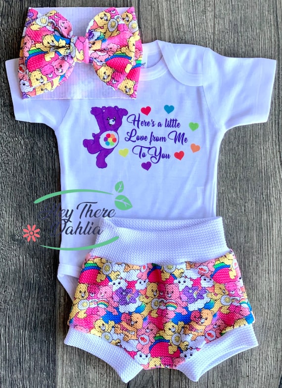 Carebears A Little Love From Me to You Baby Outfit Baby Girl - Etsy