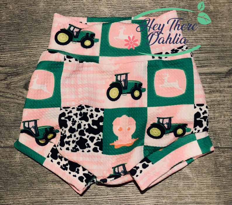 Farmer Baby Outfit Green Tractor Baby Outfit Baby Girl Etsy