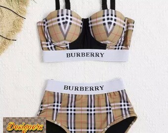burberry plaid bathing suit