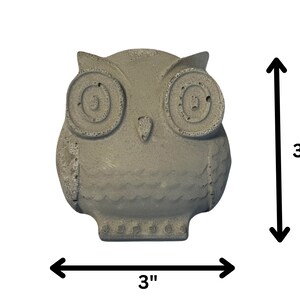 Cement Owl Garden Stones: Set of 6 Outdoor Decor