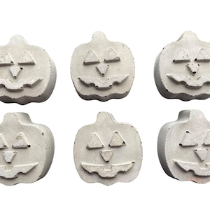 Cement Pumpkin Garden Stones: Halloween Outdoor Decor
