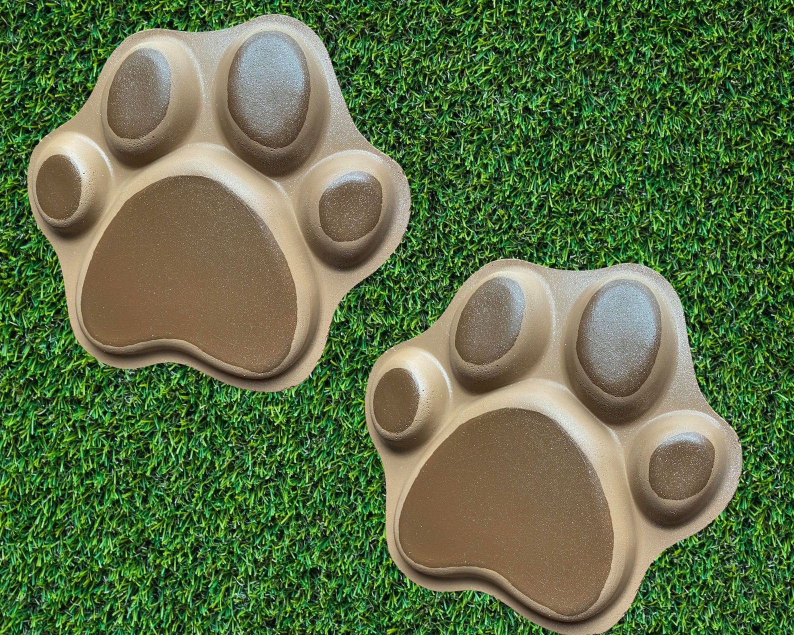 Paw Print Garden Stonestepping Stonepaw Print Stepping Etsy