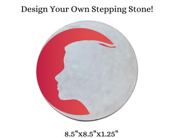 Blank Cement Stepping Stone: DIY Garden Decor (8.5"x8.5")