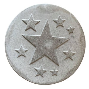 Star Stepping Stone, DIY Stepping Stone, Stepping Stones,Garden Stones, Garden Decor, Yard Art, Memorial Stones, Star Garden Stone