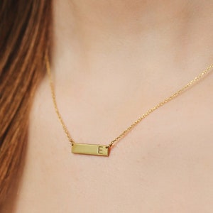 Name necklace , Personalized Gift , Name Stick Necklace , Name bar Necklace,  Christmas gift , gift for mother