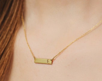 Name necklace , Personalized Gift , Name Stick Necklace , Name bar Necklace,  Christmas gift , gift for mother