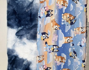 Manta de bebé Bluey Bamboo con Shannon Minky, manta de felpa para asiento de coche