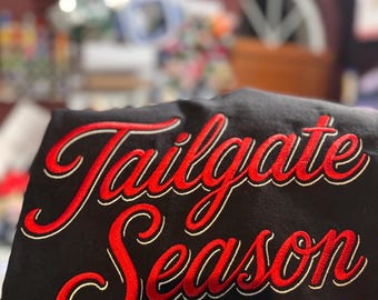 Custom Team Color Tailgate Sweatshirt, Personalized Football Game Day Crewneck, Choose Your Team Colors, Embroidered Tailgating Shirt