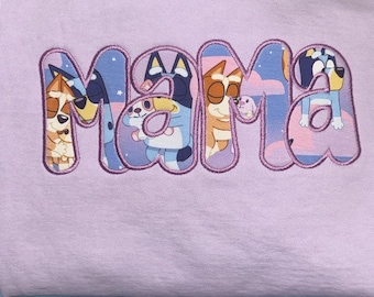 Bluey Mama Shirt, Gift for Mom, Cute Mama Sweatshirt, Mother’s Day Gift, New Mom Gift, Cozy Mama Crewneck, Mom Life Outfit
