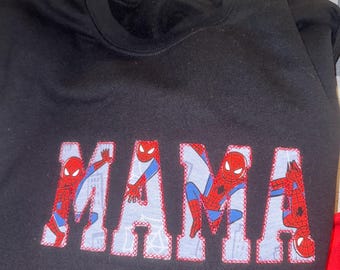 Camiseta de Spider-Man para mamá, regalo para mamá, sudadera linda para mamá, regalo del Día de la Madre, regalo para mamá primeriza, sudadera cómoda para mamá, atuendo para la vida de mamá