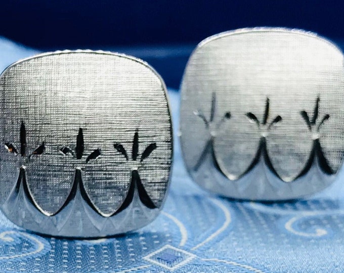 For Your Special Occassion Vintage Silvertone Cufflinks