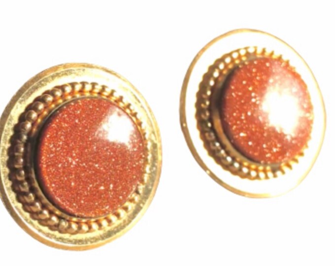 Iridescent Copper Button Mid Century Vintage Cufflinks Cuff Link Dapper Retro Gift