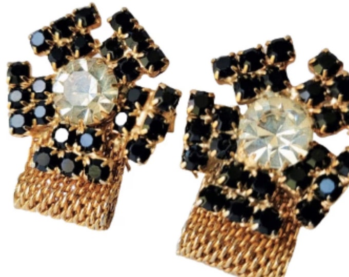 Showstopper Cufflinks, Can You Dig It! Big Bling Groovy Vintage Flower Power Cuff Links, So Mod!