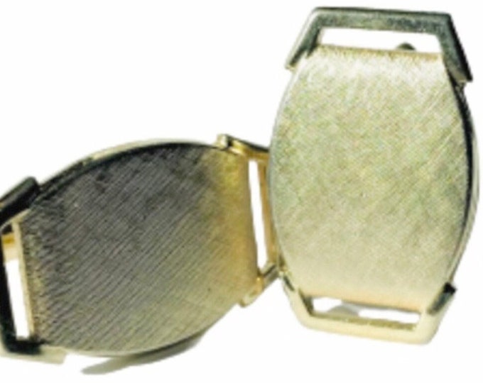 Gold-tone Vintage Retro Florentine Mod Cuff Links, Executive Look, Perfect Gift for Someone Special