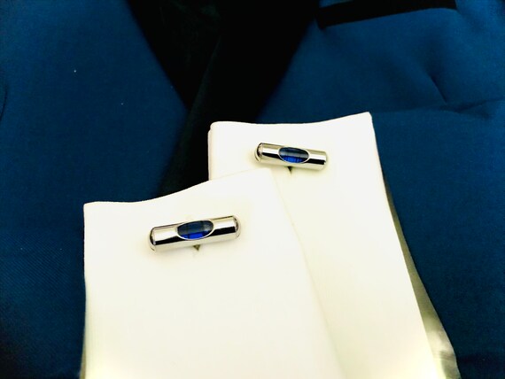 Vintage Silvertone Level Cufflinks: Working Novel… - image 6