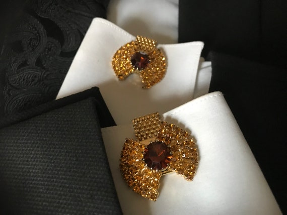 Vintage Cufflinks, Hollywood Red Carpet Statement… - image 1