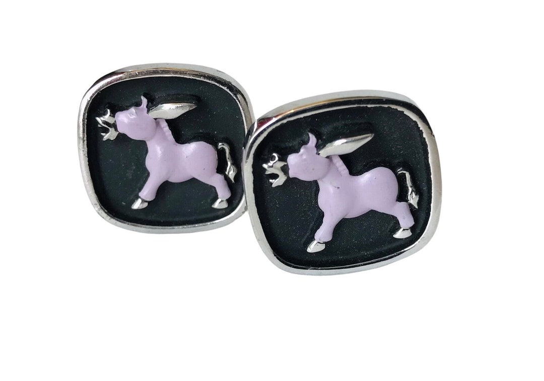 Cuff Links, Vintage Purple Donkey Mid Century Modern Design, Lavender ...