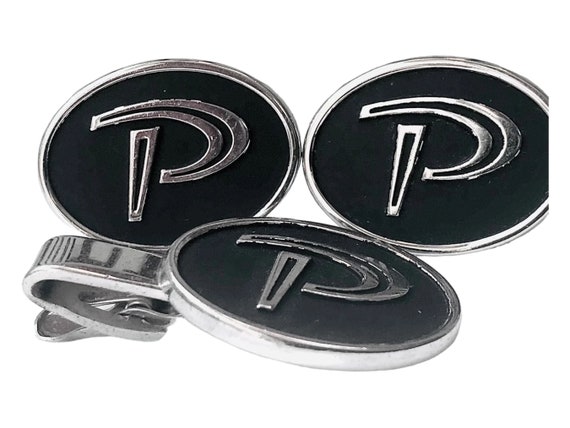 Vintage Monogram Gift, Monogram P Cufflink Tie Cl… - image 2