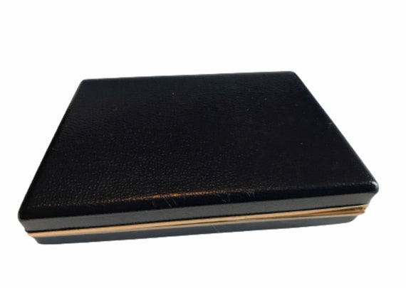 Vintage Goldtone Cufflink Tie Pin Set: Black Glas… - image 7