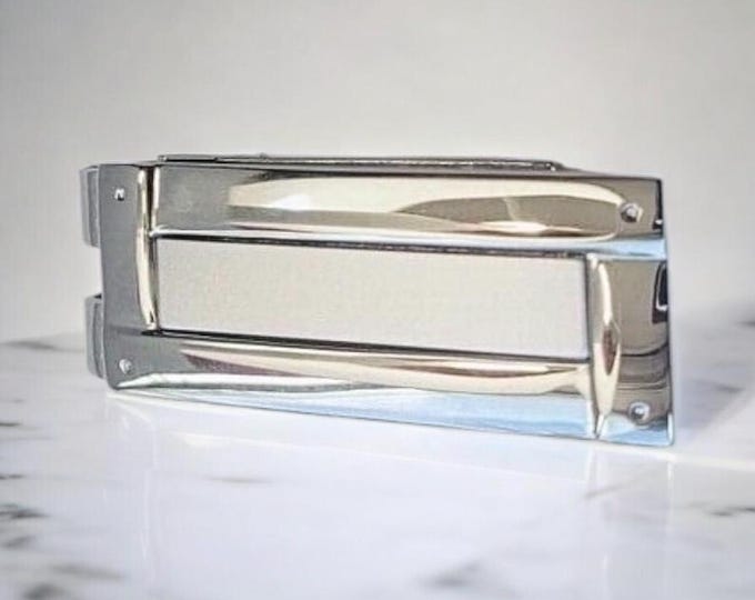 Vintage Money Clip, Silvertone Money Holder, Keep Your Dollars Together Big City Style, Coolest Gift! Bachelor, Graduation, Groom Gift