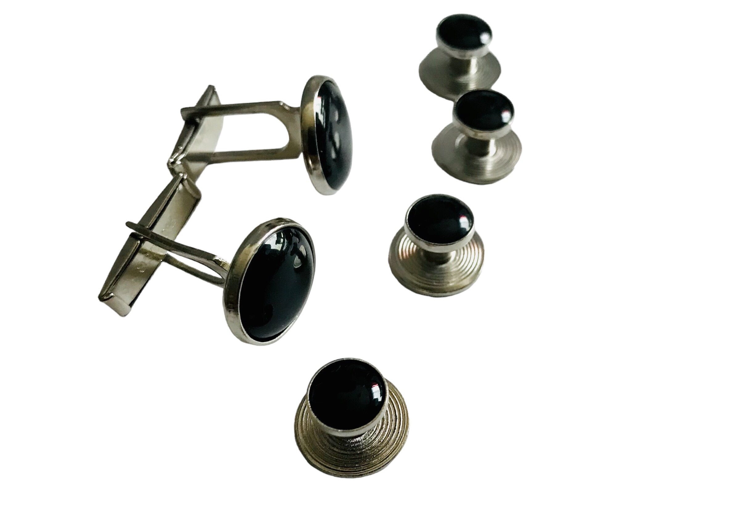 mifengda Men's Tuxedo Studs and Cufflinks Set