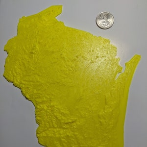 Carte topographique du Wisconsin