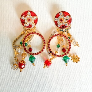 Boucles d&#39;oreilles vintage Lunch at the Ritz pour les fêtes