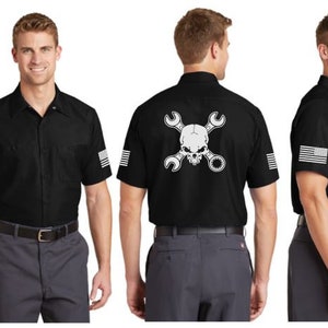 Wrenches Industrial Mechanic Shirt - Reflective Silver