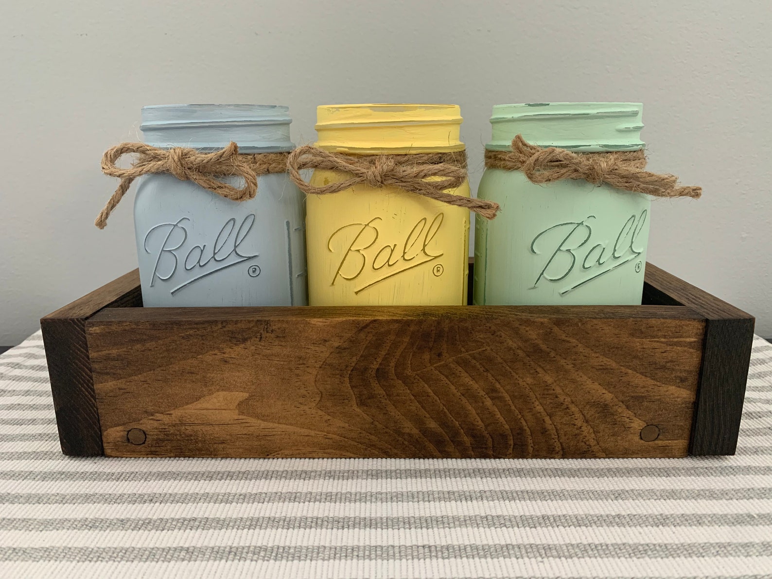 16oz Mason Jar Box Centerpiece Etsy
