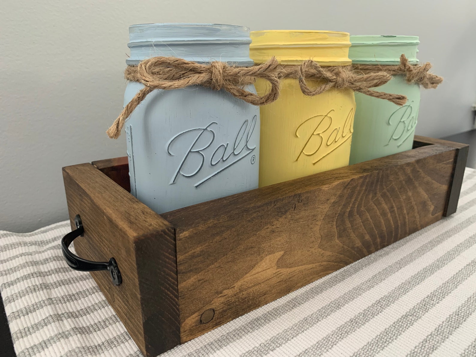 16oz Mason Jar Box Centerpiece Etsy