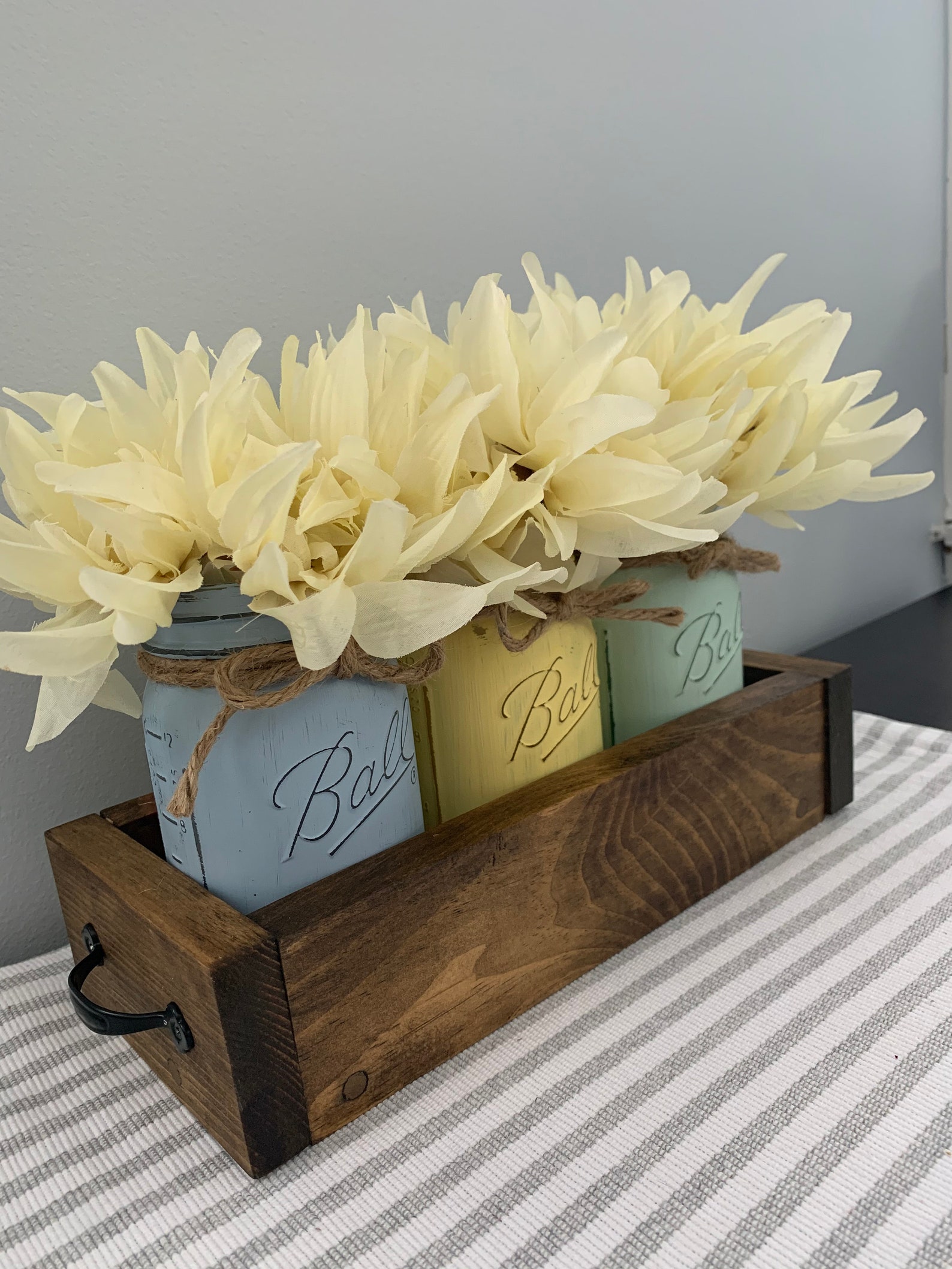 16oz Mason Jar Box Centerpiece Etsy