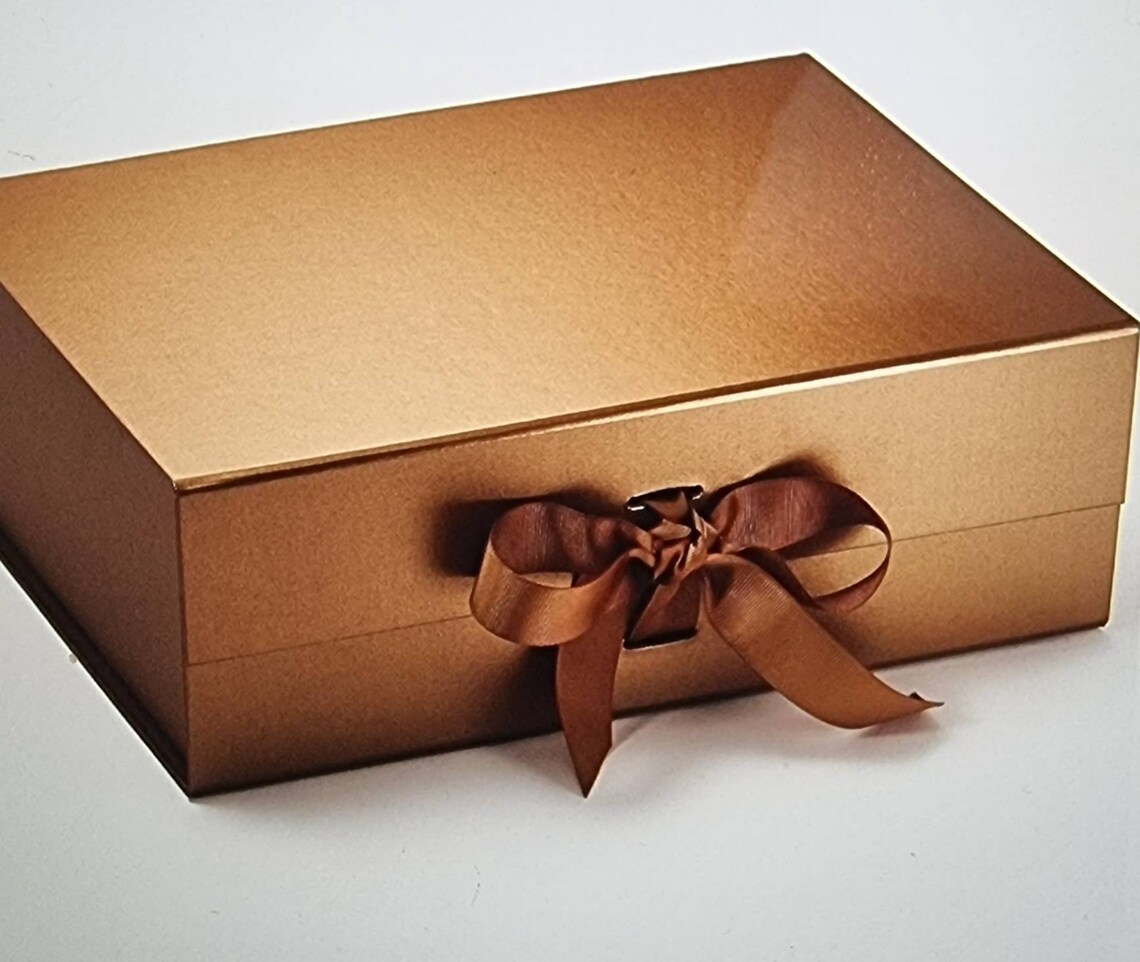 Luxury A4 Deep Gift Box With Changeable Ribbon Etsy