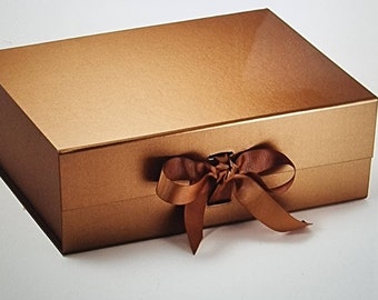 Luxury A4 Deep Gift Box with changeable ribbon