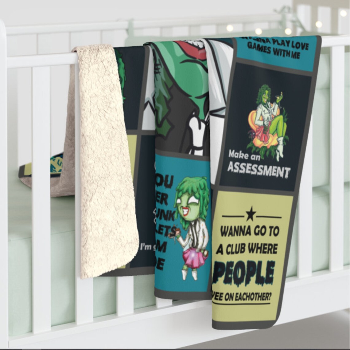 Old Gregg Blanket The Mighty Boosh Inspired Blanket Old Etsy