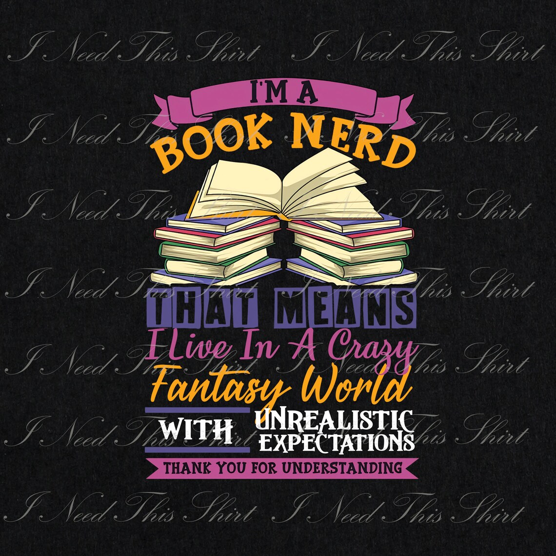 I m A Book Nerd Digital File Download Book Nerd Book Etsy